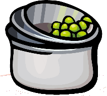 Eten en drinken Eten en drinken plaatjes Erwten Zilver Kleurige Pan Groene Erwten 