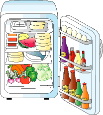Eten en drinken Eten en drinken plaatjes Koelkasten en vriezers Gevulde Ijskast