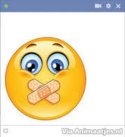 Smileys Facebook plaatjes Smiley Zwijgen