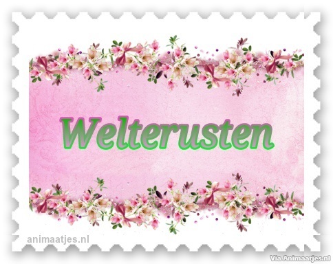 Welterusten Facebook plaatjes 