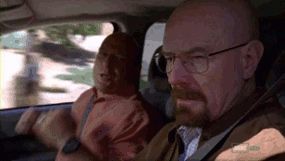 Films en series Series Breaking bad Walter En Hank In De Auto