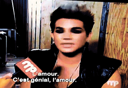 Interview Artiesten Gifs Adam lambert 2010 Europa 