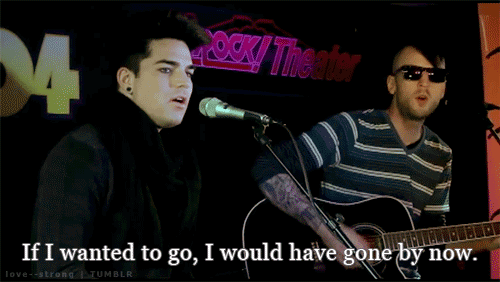 Artiesten Kus Gifs Adam lambert Europa glam natie tour 