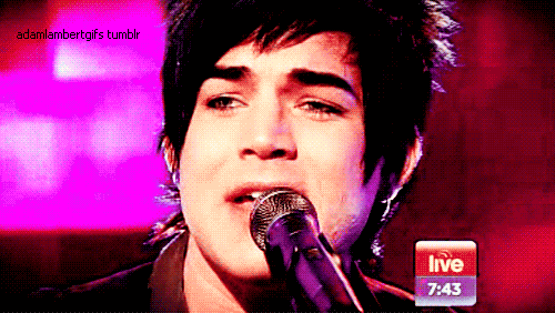 Artiesten Gifs Adam lambert 2010 DonorsChoosechat 