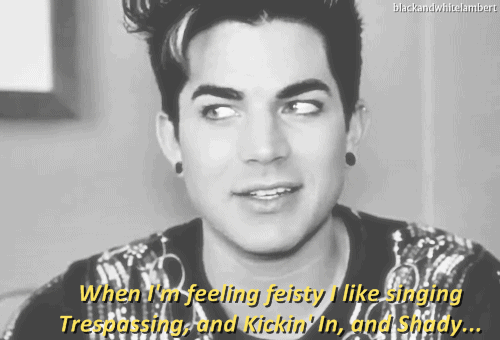 Artiesten Gifs Adam lambert Glambert 