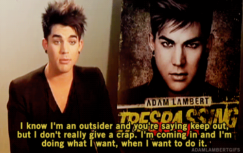 Artiesten Kus Gifs Adam lambert Europa glam natie tour 