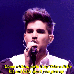 Adam Lambert GIF. Artiesten Gifs Adam lambert 