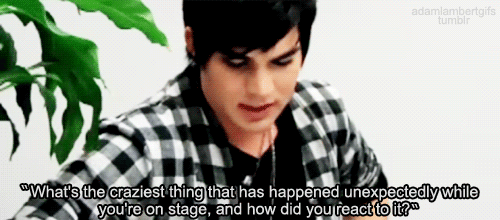 Artiesten Gifs Adam lambert 2010 glam natie tour glam natie live 