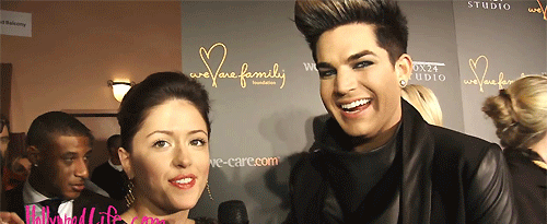 Artiesten Gifs Adam lambert gala 
