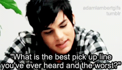 Adam Lambert GIF. Interview Artiesten Gifs Adam lambert 2010 Uk Jonathan ross tonen 