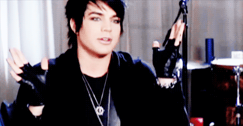 Artiesten Gifs Adam lambert geschokt 