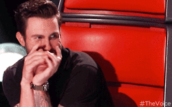 Adam Levine GIF. Artiesten Gifs Adam levine Beschaamd Bekentenis The voice 
