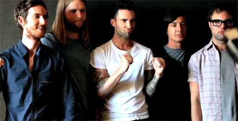 Artiesten Gifs Adam levine Maroon 5 