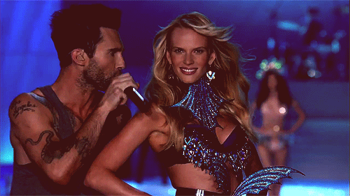 Artiesten Mode Gifs Adam levine anne Vyalitsyna Victorias secret 
