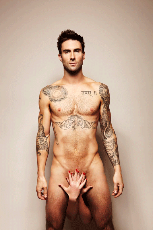 Artiesten Gifs Adam levine tatoeages 