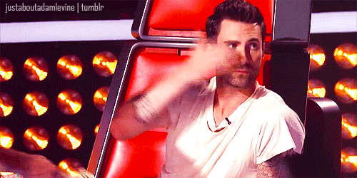 Artiesten Gifs Adam levine opgewonden vriendin Victorias secret Behati Prinsloo 