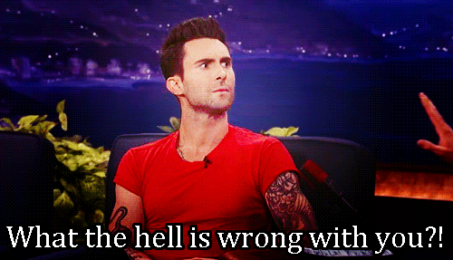 Artiesten Gifs Adam levine Maroon 5 overbelicht 