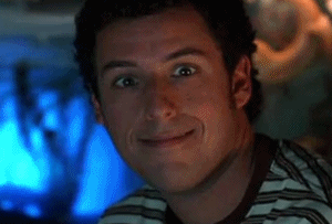 Adam Sandler GIF. Gifs Filmsterren Adam sandler Hou je mond 