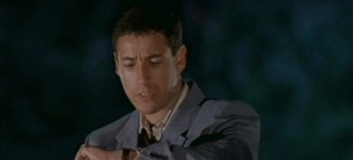 Bioscoop Humor Gifs Filmsterren Adam sandler kijken man controleren knikken 