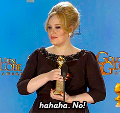 Adele GIF. Artiesten Adele Actie Gifs Gelukkig 