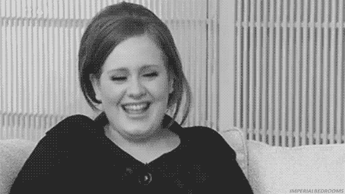 Artiesten adele Lol Gifs lachend haha lach 