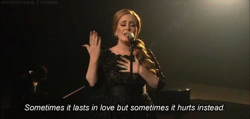 Muziek Artiesten adele Gifs zwart en wit boeiend shit happens 