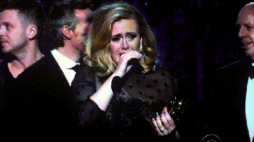 Artiesten adele Gifs gelukkig huilen 