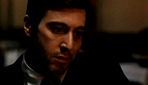 Films en series The godfather Gifs Filmsterren Al pacino Michael Corleone 