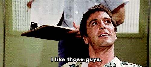 Scarface Gifs Filmsterren Al pacino Tony Montana 1983 