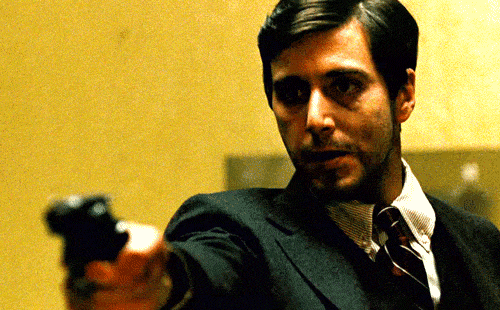 Films en series The godfather Gifs Filmsterren Al pacino Michael Corleone 