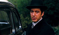 The Godfather GIF. Film Films en series The godfather Gifs Filmsterren Al pacino Michael corleone 