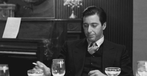 Films en series The godfather Gifs Filmsterren Al pacino Michael Corleone 
