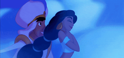 Aladdin Films en series Gifs Robin Williams rijten 