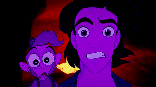 Disney Aladdin Bang Films en series Gifs nerveus bezorgd paniek 