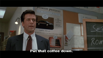 Film Koffie Gifs Filmsterren Alec baldwin klassiek Glengarry Glen Ross closers 