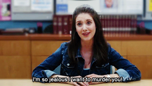 Gifs Filmsterren Alison brie alles Daily Show mijn antwoord op alles 