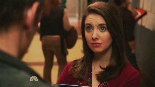 Alison Brie GIF. Dansen Gifs Filmsterren Alison brie Groovende Voelen Community Groef Bop 