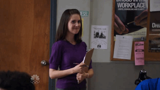 Alison Brie GIF. Gifs Filmsterren Alison brie Community 