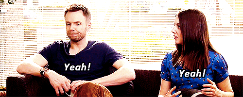 Gifs Filmsterren Alison brie Joel McHale community gemeenschap cast 