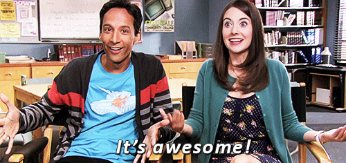 Gifs Filmsterren Alison brie community Danny Pudi 