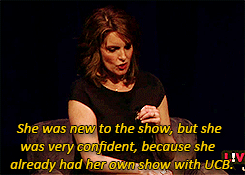 Tina Fey GIF. Gifs Filmsterren Amy poehler Tina fey Jimmy fallon Bossypants 