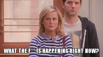 Amy Poehler GIF. Verward Gifs Filmsterren Amy poehler Wat Gek Parks and recreation Leslie knope Wat is er aan de hand 