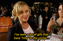 Amy Poehler GIF. Tv Gifs Filmsterren Amy poehler Glimlachen Parks and recreation Leslie knope 