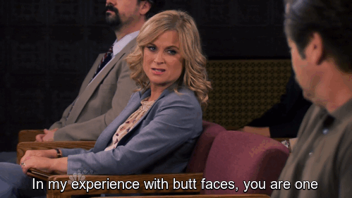 Tina Fey GIF. Tv Gifs Filmsterren Amy poehler Tina fey Onhandig Opgewonden Glimlachen Werkend Golden globes 