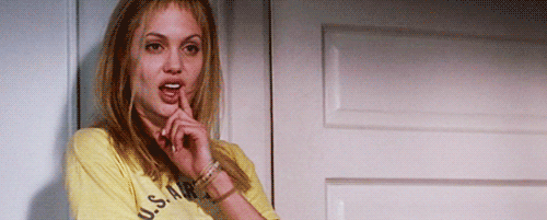 Angelina jolie Lisa Gifs Filmsterren mond inocencia interrumpida 