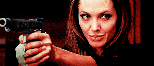 Bioscoop Geweer Angelina jolie Gifs Filmsterren 