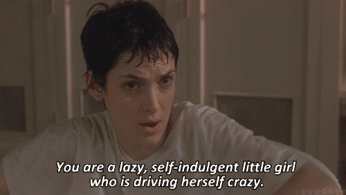 Angelina jolie Gifs Filmsterren Winona Ryder meisje onderbroken 