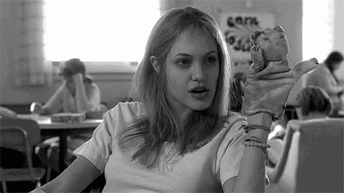 Film Angelina jolie Gifs Filmsterren psychopaat meisje onderbroken 