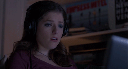 Pitch perfect Kus Gifs Filmsterren Anna kendrick 