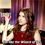 Anna Kendrick GIF. Interview Gifs Filmsterren Anna kendrick Van alex 